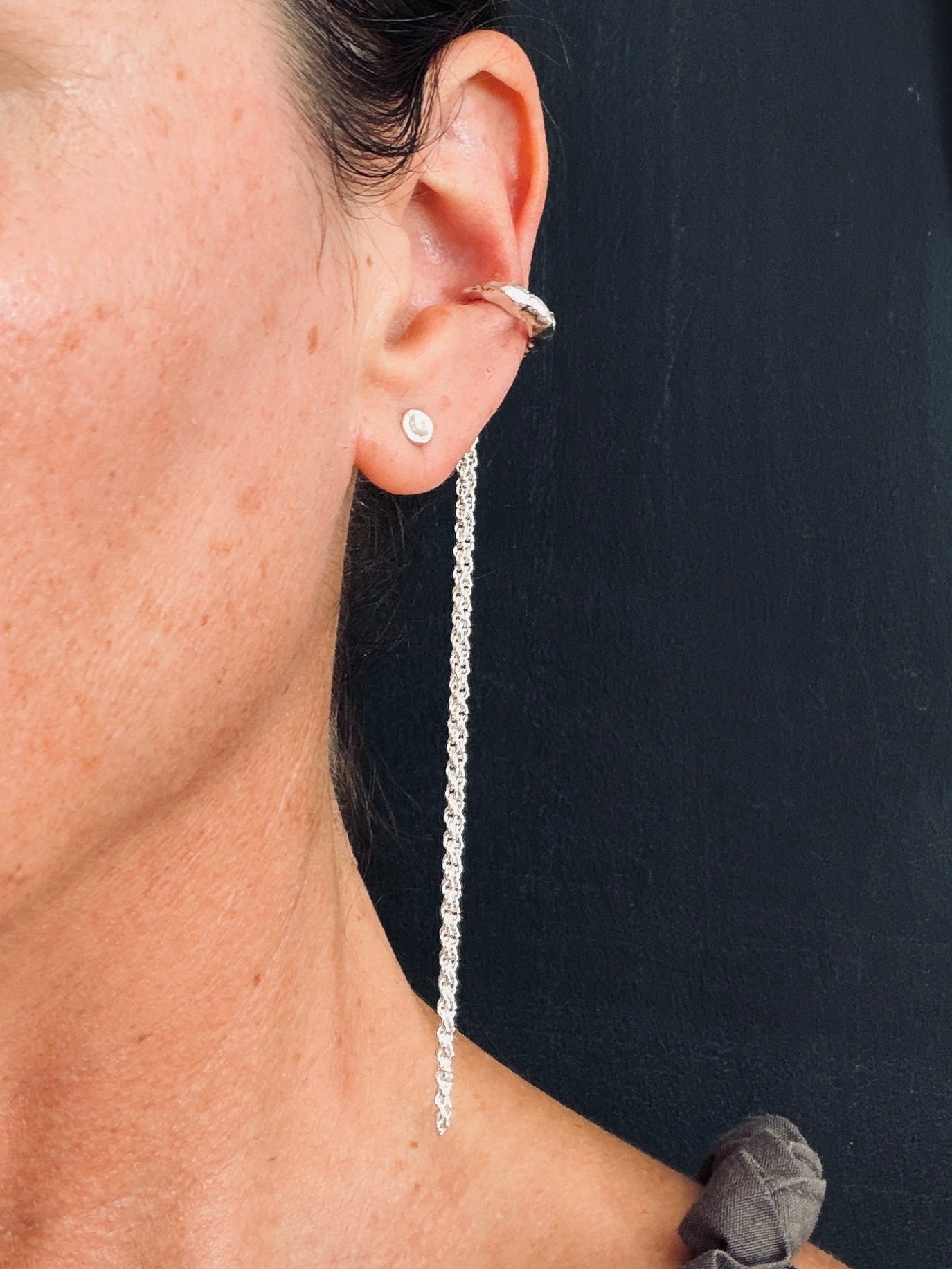 Rugged Ear Cuff &amp; Waterfall Chain